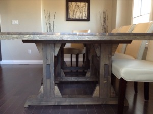 DIY Farmhouse Table for $200 | leave it to Joy