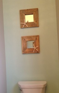 DIY Starfish Framed Mirrors $20 CAD | leave it to Joy